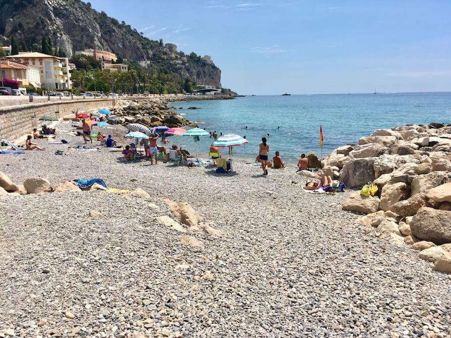 Bel Appartement Lumineux Joyeux Spacieux, Vue Mer Menton Buitenkant foto