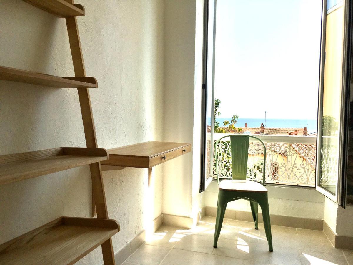 Bel Appartement Lumineux Joyeux Spacieux, Vue Mer Menton Buitenkant foto